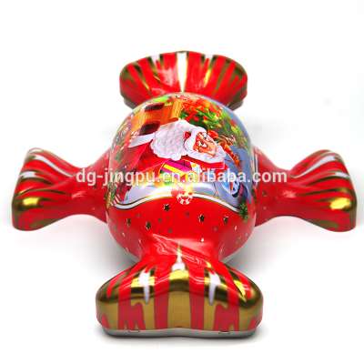 New arrival decorative sweet gift christmas candy metal tin can